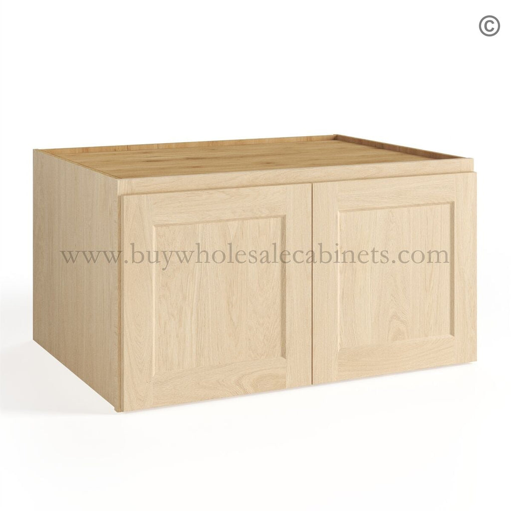Unfinished Shaker 12″/15″/18″/21″ Refrigerator Wall Cabinet