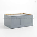 Gray Shaker 36″ W Refrigerator Wall Cabinet 24″ Deep