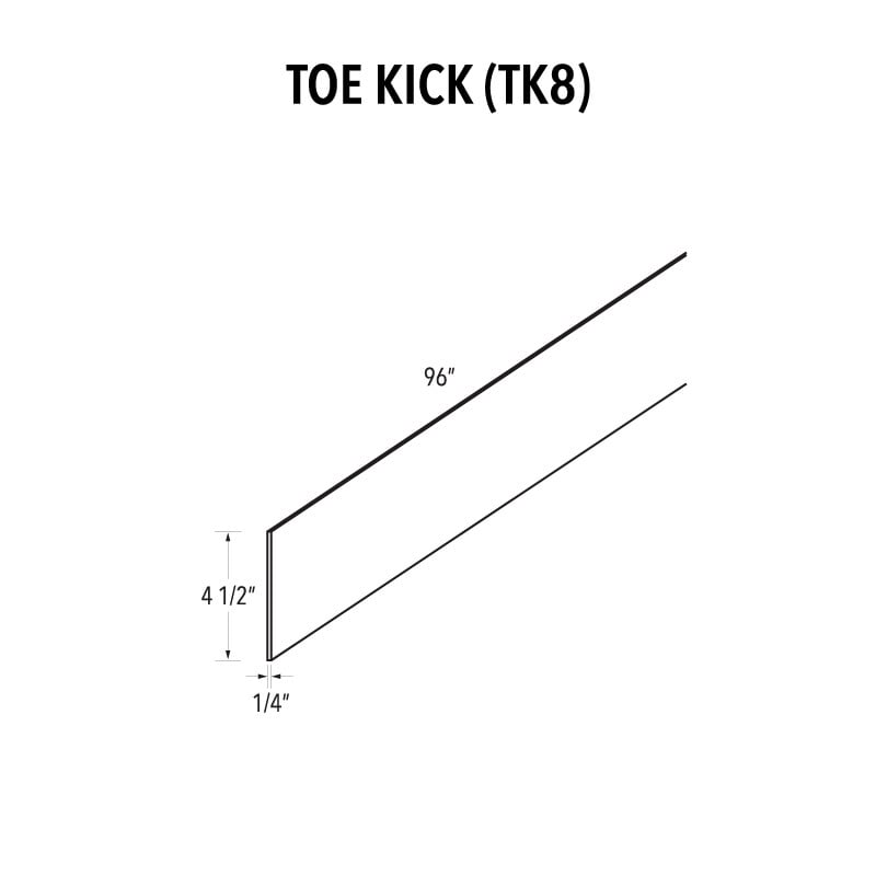 Jade Green Shaker Toe Kick (96″)