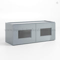 Gray Shaker 18″ H Double Door Wall Cabinet With Glass Doors