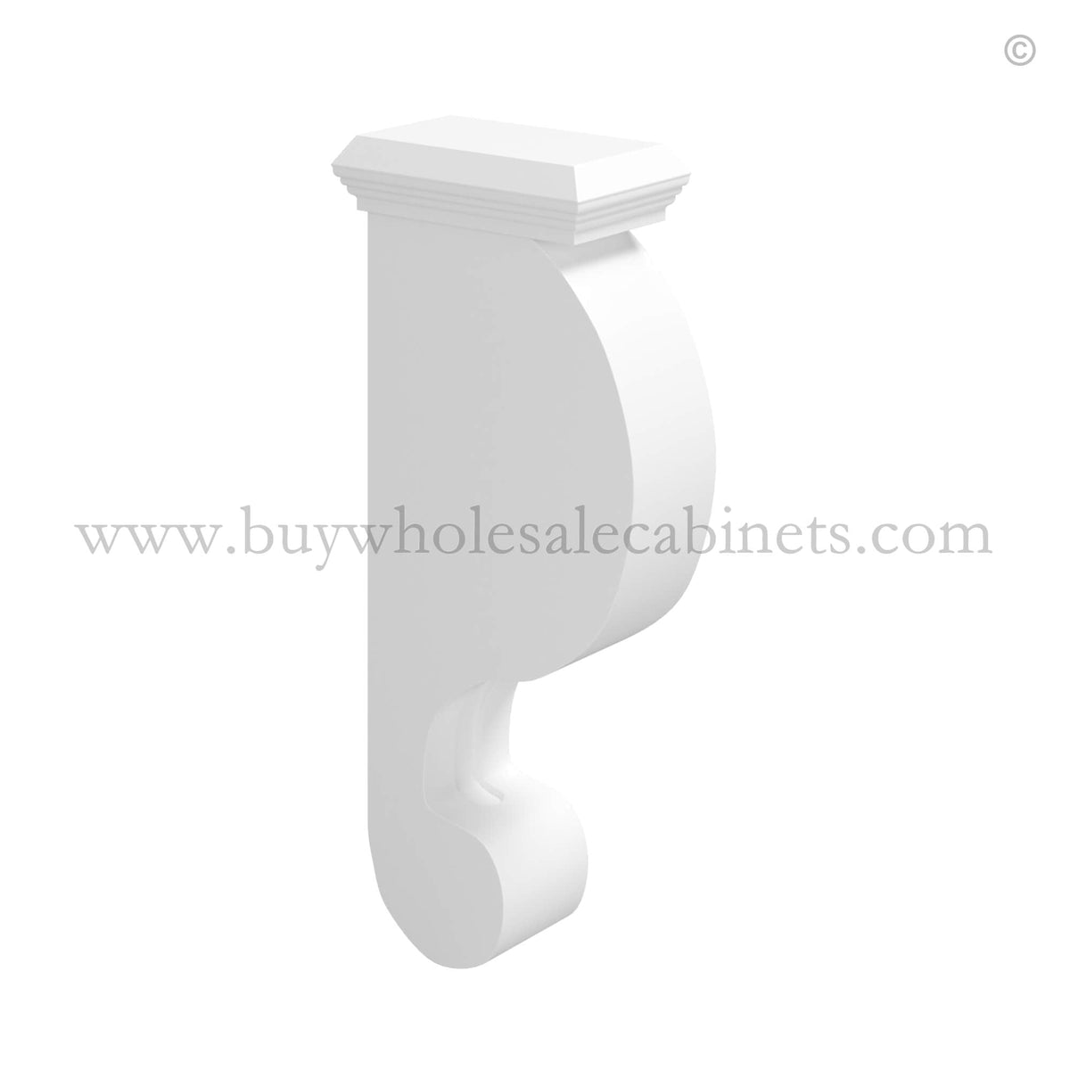 White Shaker Corbel 12 3/4″H