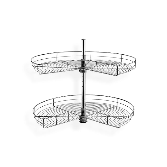 Charleston White Raised Panel Chrome Tray