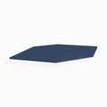 Navy Blue Shaker Corner Sink Front Floor