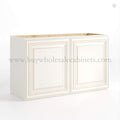 Charleston White Raised Panel 18″ H Double Door Wall Cabinet