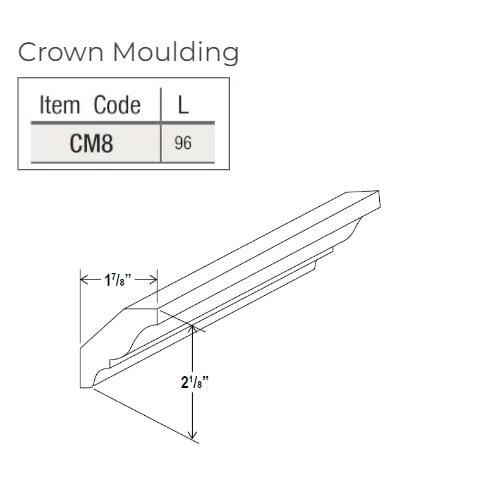Rustic Wood Shaker Crown Moulding