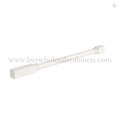 Charleston White Raised Panel Fluted Decorative Leg