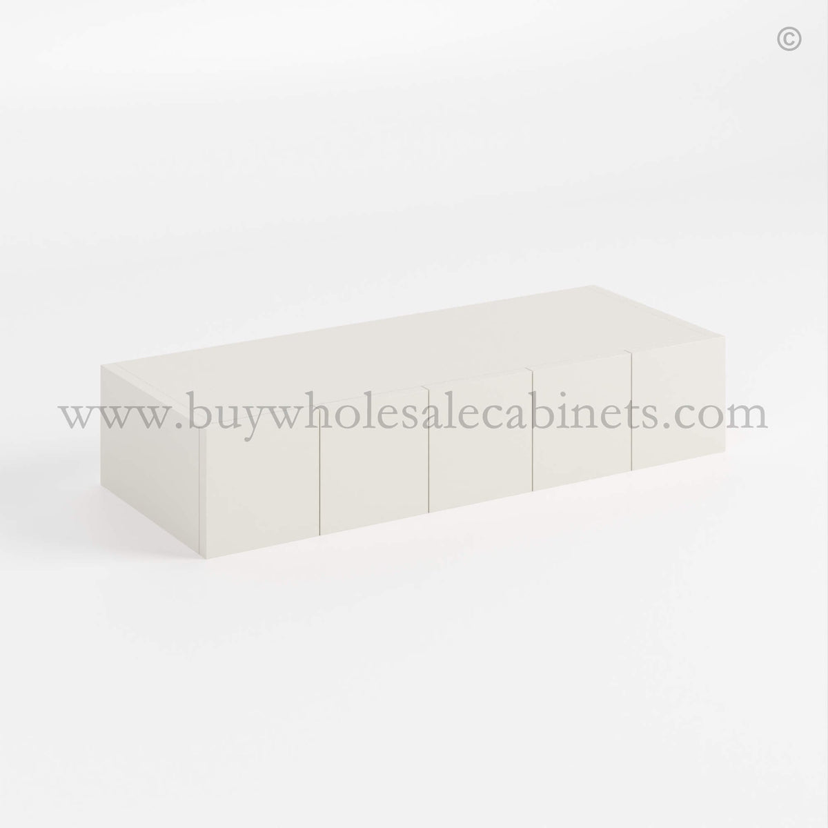 Charleston White Raised Panel Wall Spice Drawer