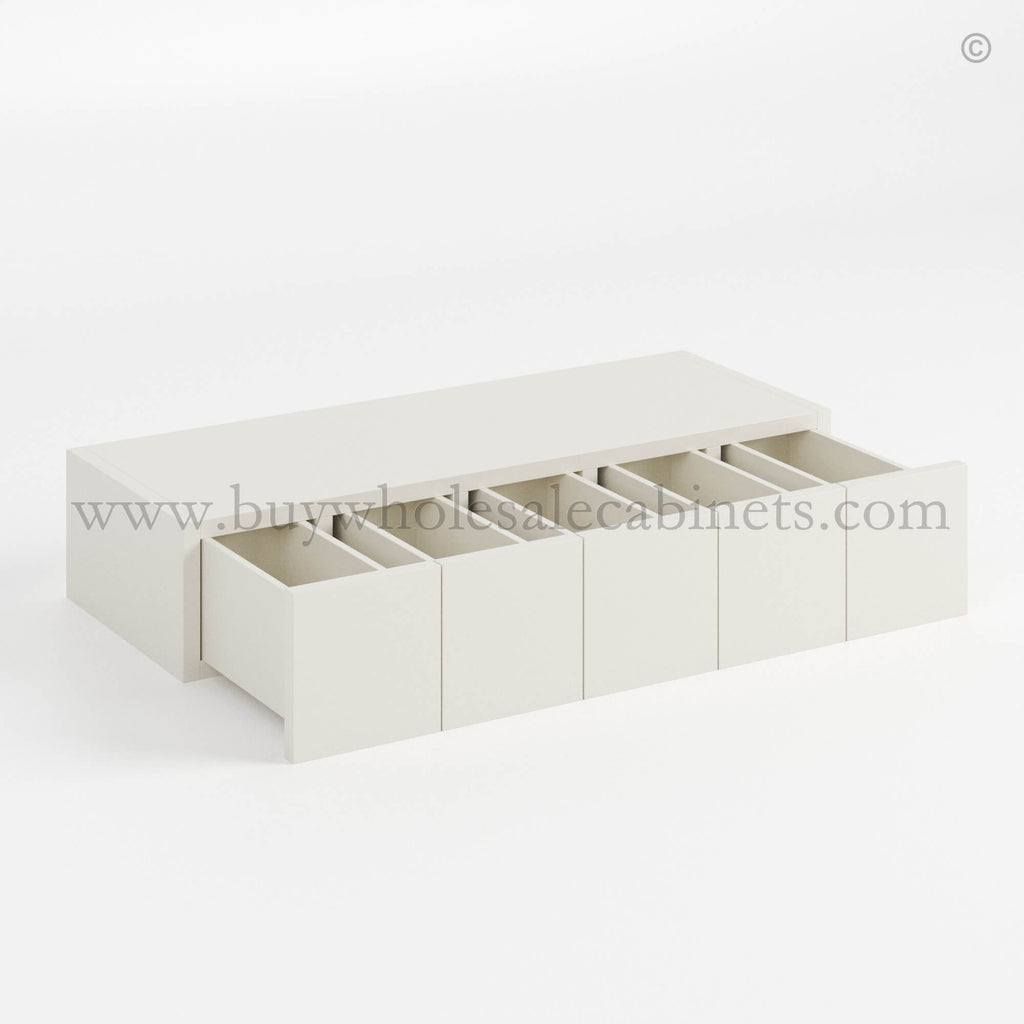 Charleston White Raised Panel Wall Spice Drawer