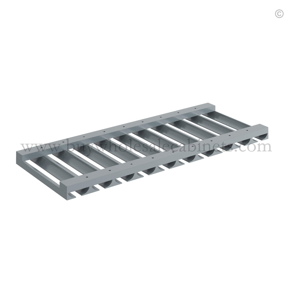 Gray Shaker Glass Holder