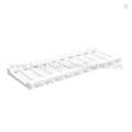 White Shaker Glass Holder