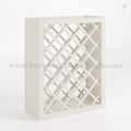 Charleston White Raised Panel Wine Rack