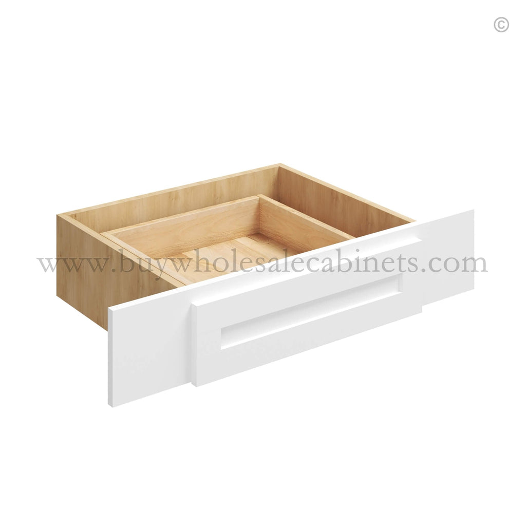 White Shaker Knee Drawer