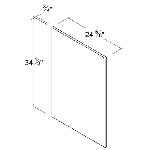 Frameless Gloss White Base Decorative Door Panel