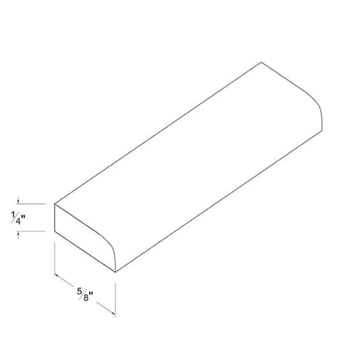 Frameless Gloss Gray Scribe Molding