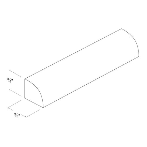 Frameless Gloss Gray Shoe Molding