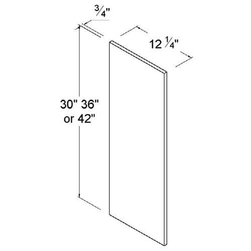 Frameless Gloss Gray Wall Decorative End Panels