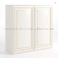 Charleston White Raised Panel 30″ H Double Door Wall Cabinet