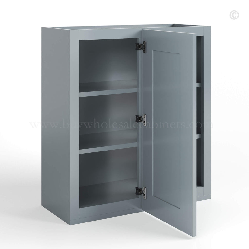 Gray Shaker 30″ H Wall Blind Cabinet