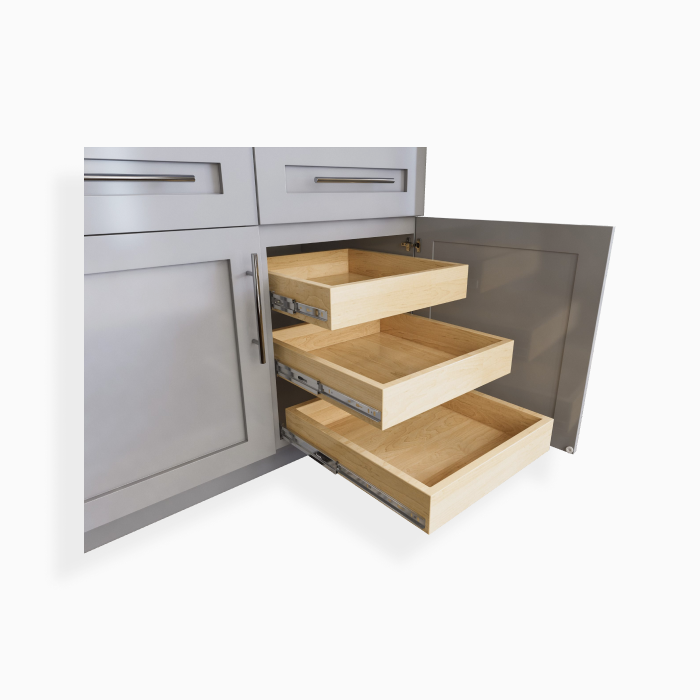 Gray Shaker Roll Out Tray
