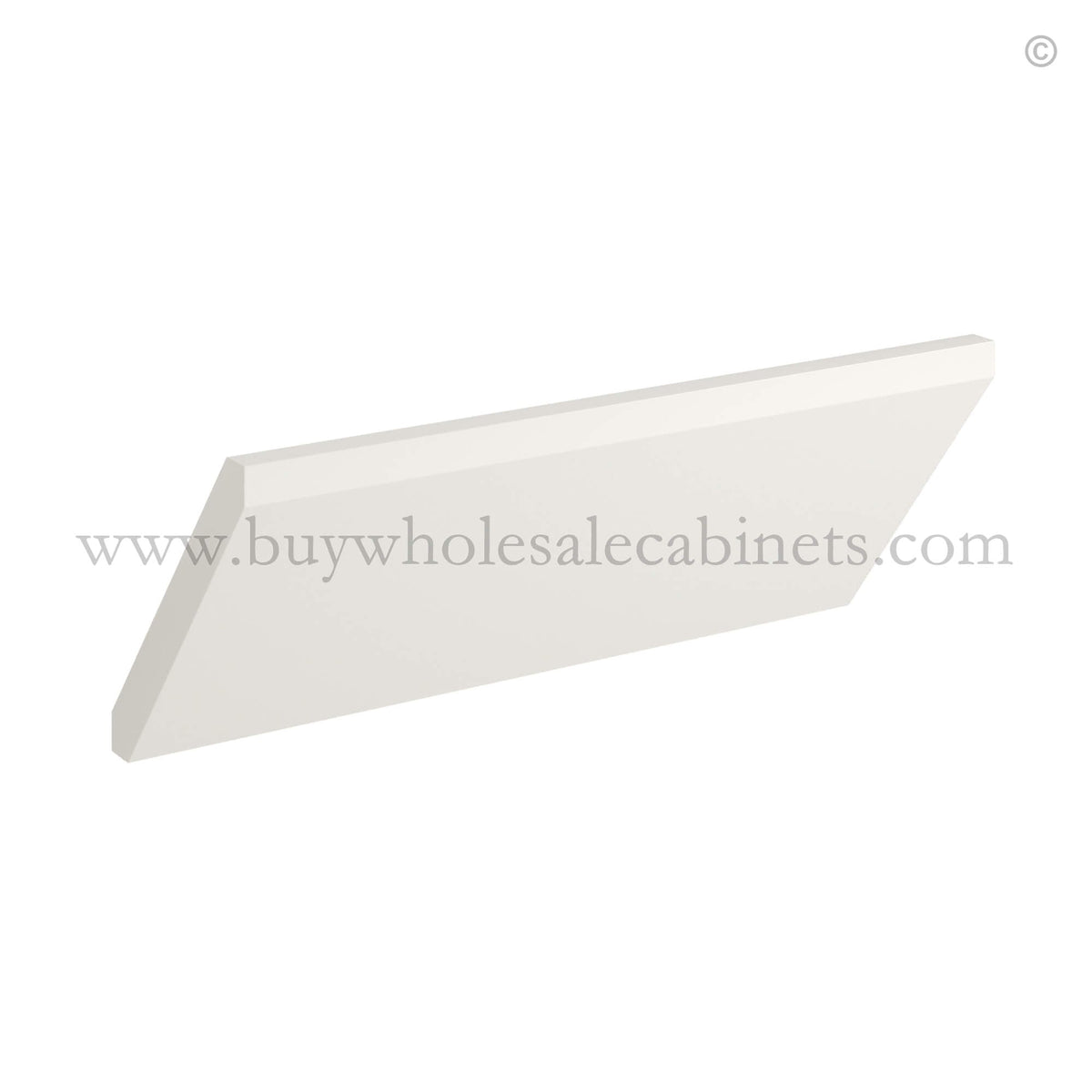 Charleston White Raised Panel Angle Crown Moulding