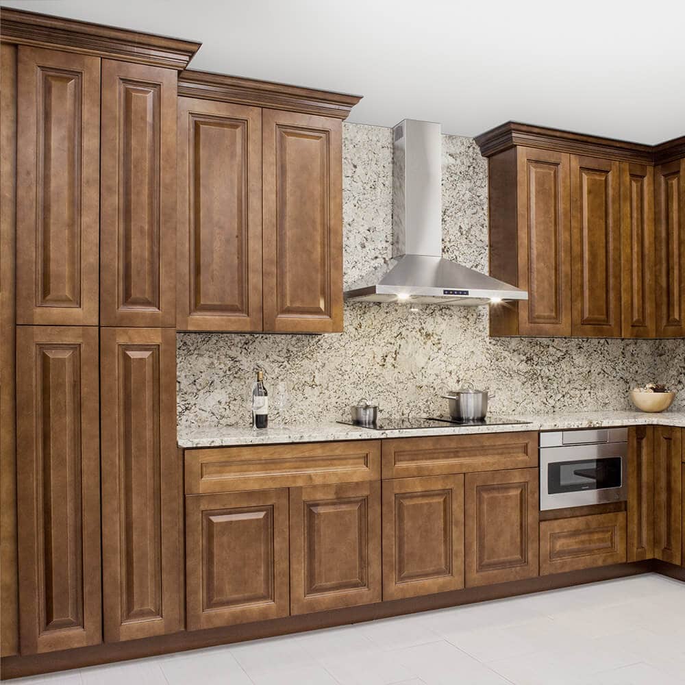 Frameless Classic Chestnut Sample Door