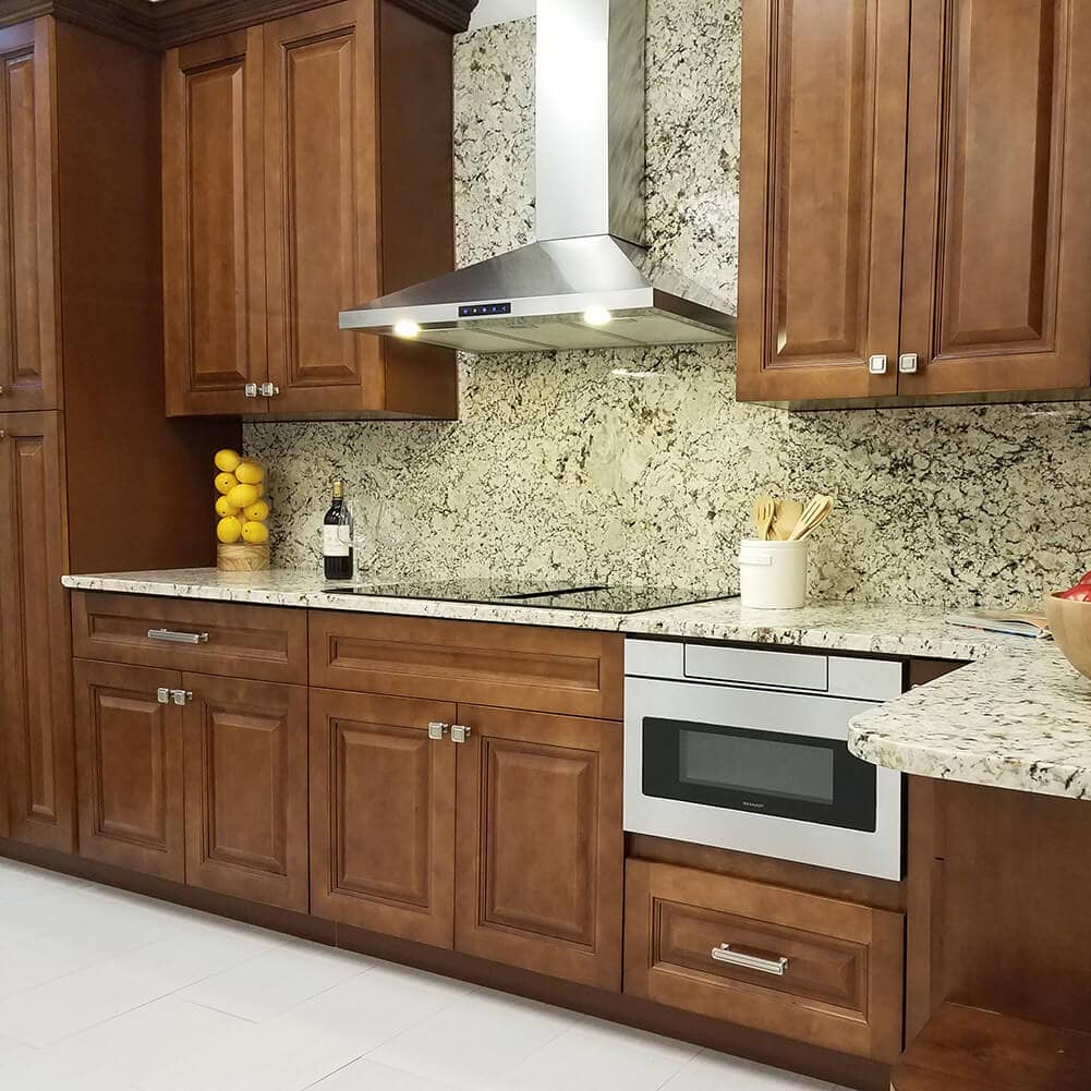 Frameless Classic Chestnut Dishwasher Panel