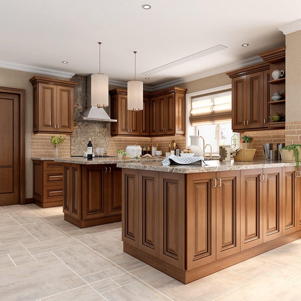 Frameless Classic Chestnut Ogee Molding
