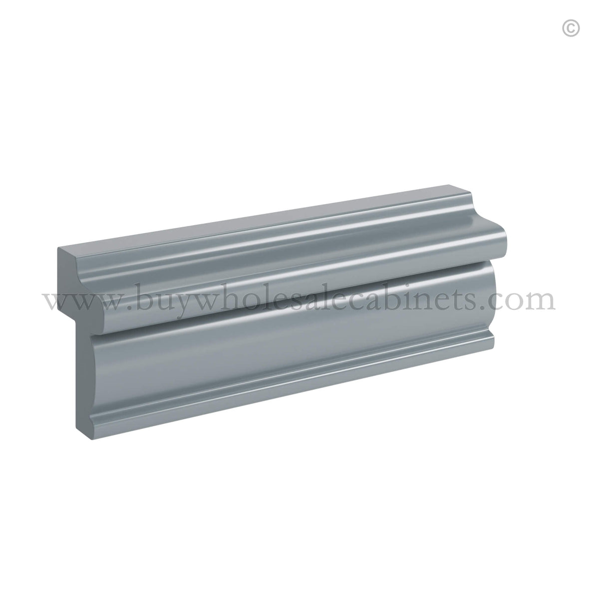 Gray Shaker Light Rail Moulding