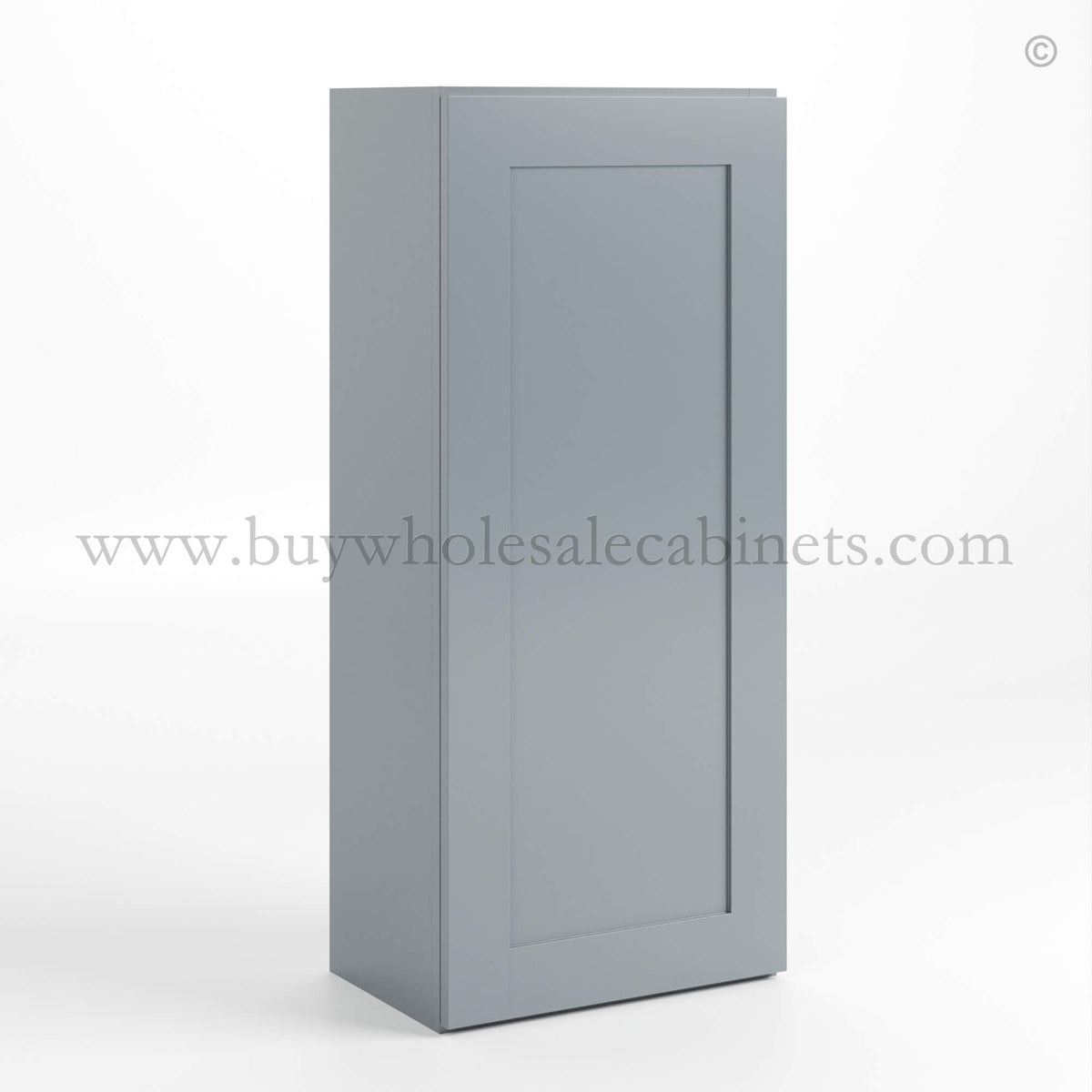 Gray Shaker 42″ H Single Door Wall Cabinet