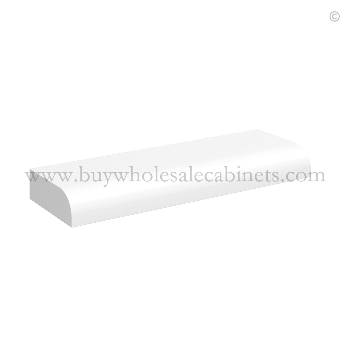 White Shaker Scribe Moulding