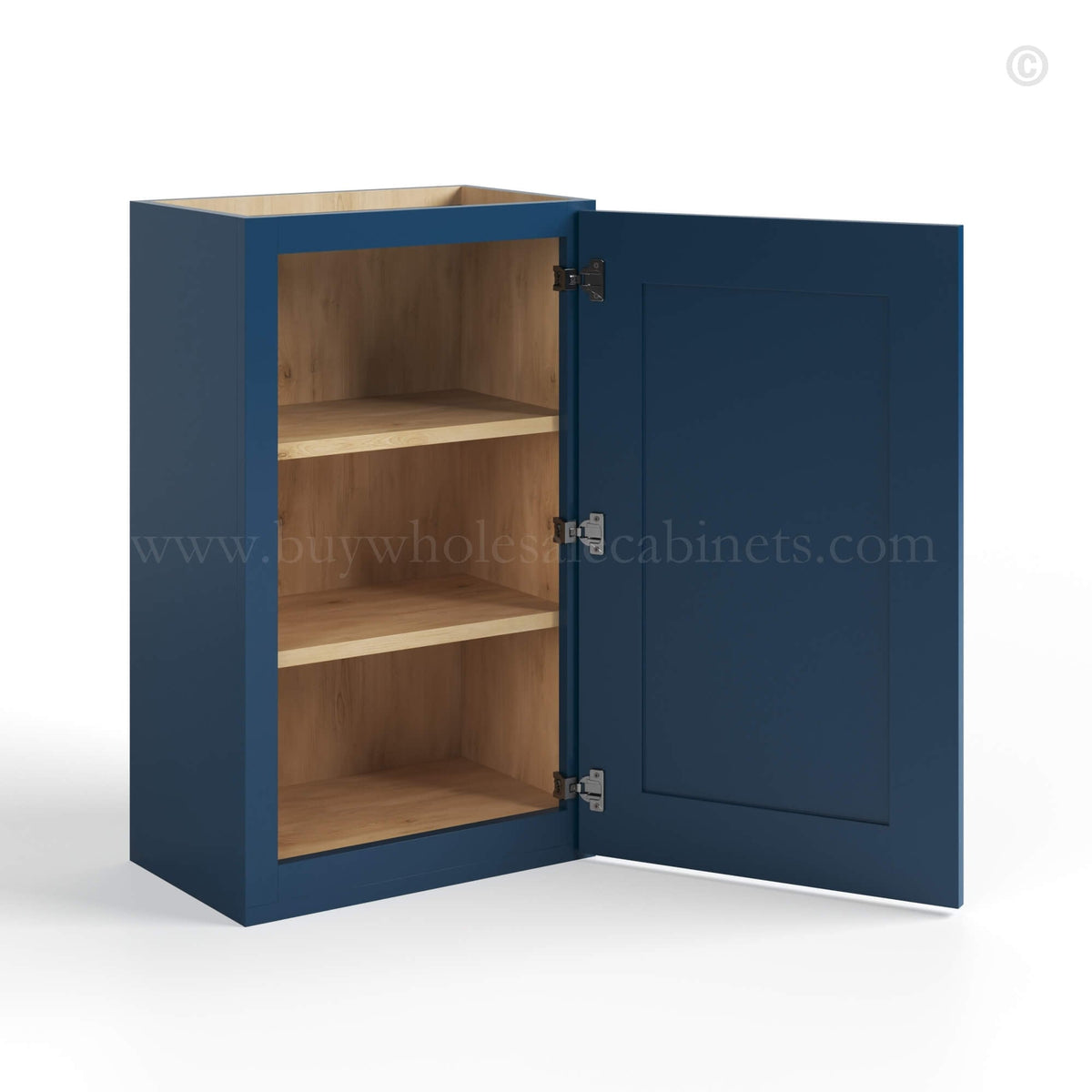 Navy Blue Shaker 36″ H Single Door Wall Cabinet
