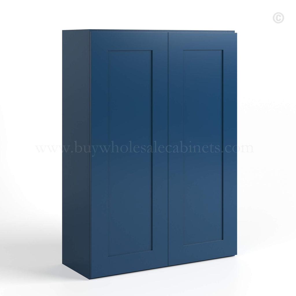 Navy Blue Shaker 42″ H Double Door Wall Cabinet