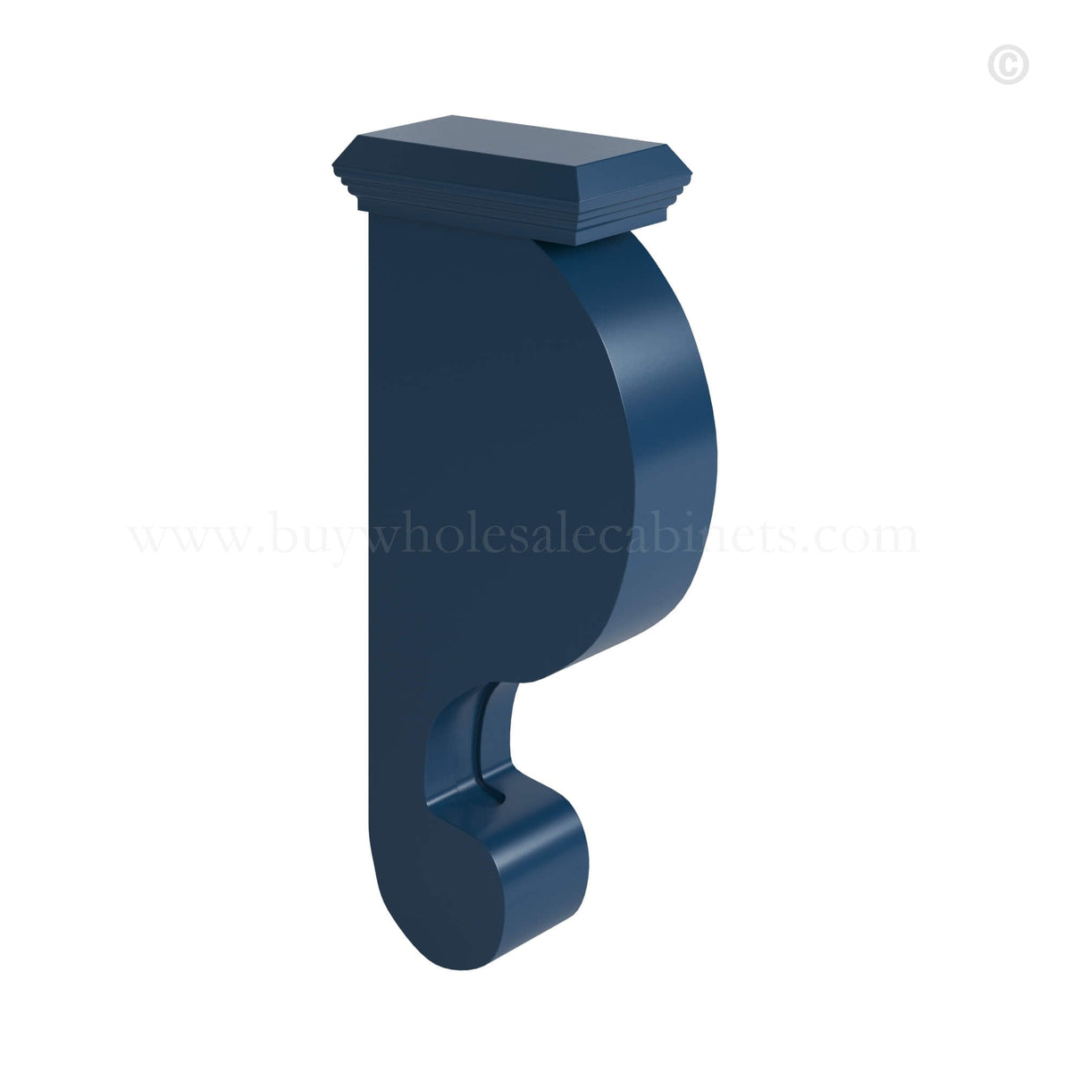 Navy Blue Shaker Corbel 12 3/4″H