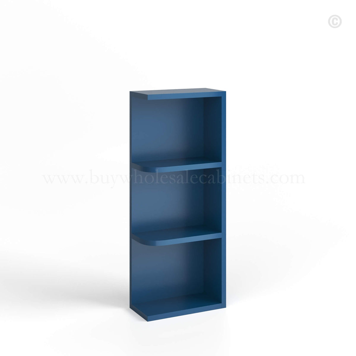 Navy Blue Shaker Open End Shelf (Reversible)