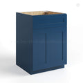 Navy Blue Shaker Sink Base with Double Doors and False Drawer 27″