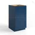 Navy Blue Shaker Vanity Three Drawer Base Cabinet