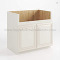 Charleston White Raised Panel Farmhouse Sink Base