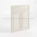 Charleston White Raised Panel Corner Sink Base Front