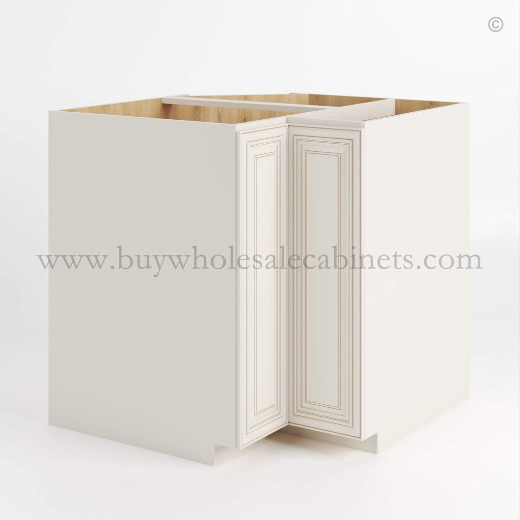 Charleston White Raised Panel Easy Reach Base Cabinet