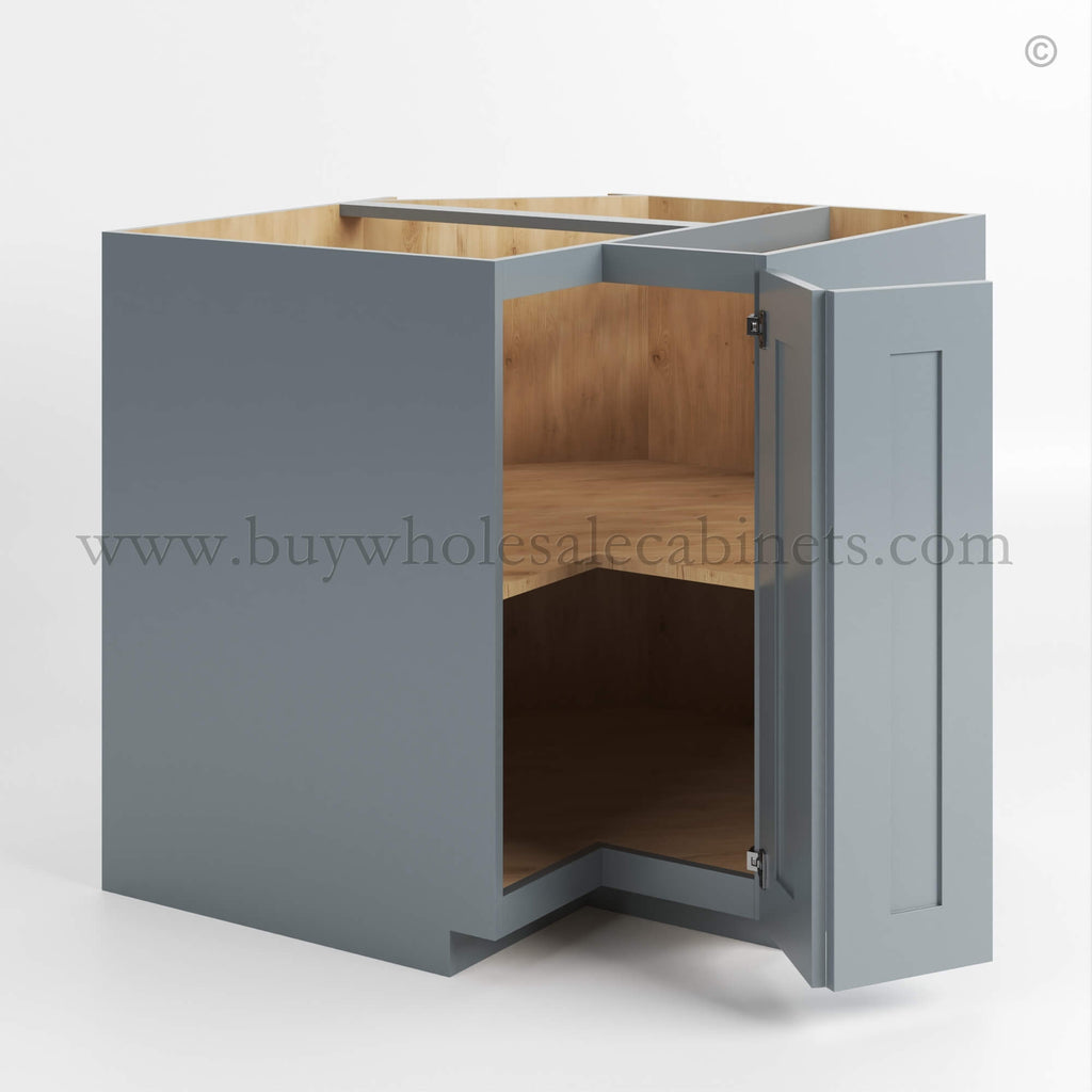 Gray Shaker Easy Reach Base Cabinet