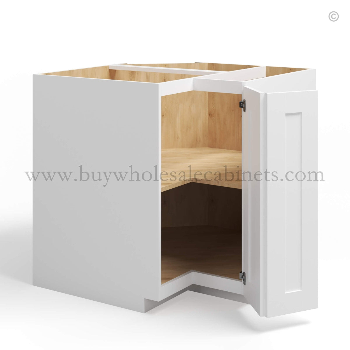 White Shaker Easy Reach Base Cabinet