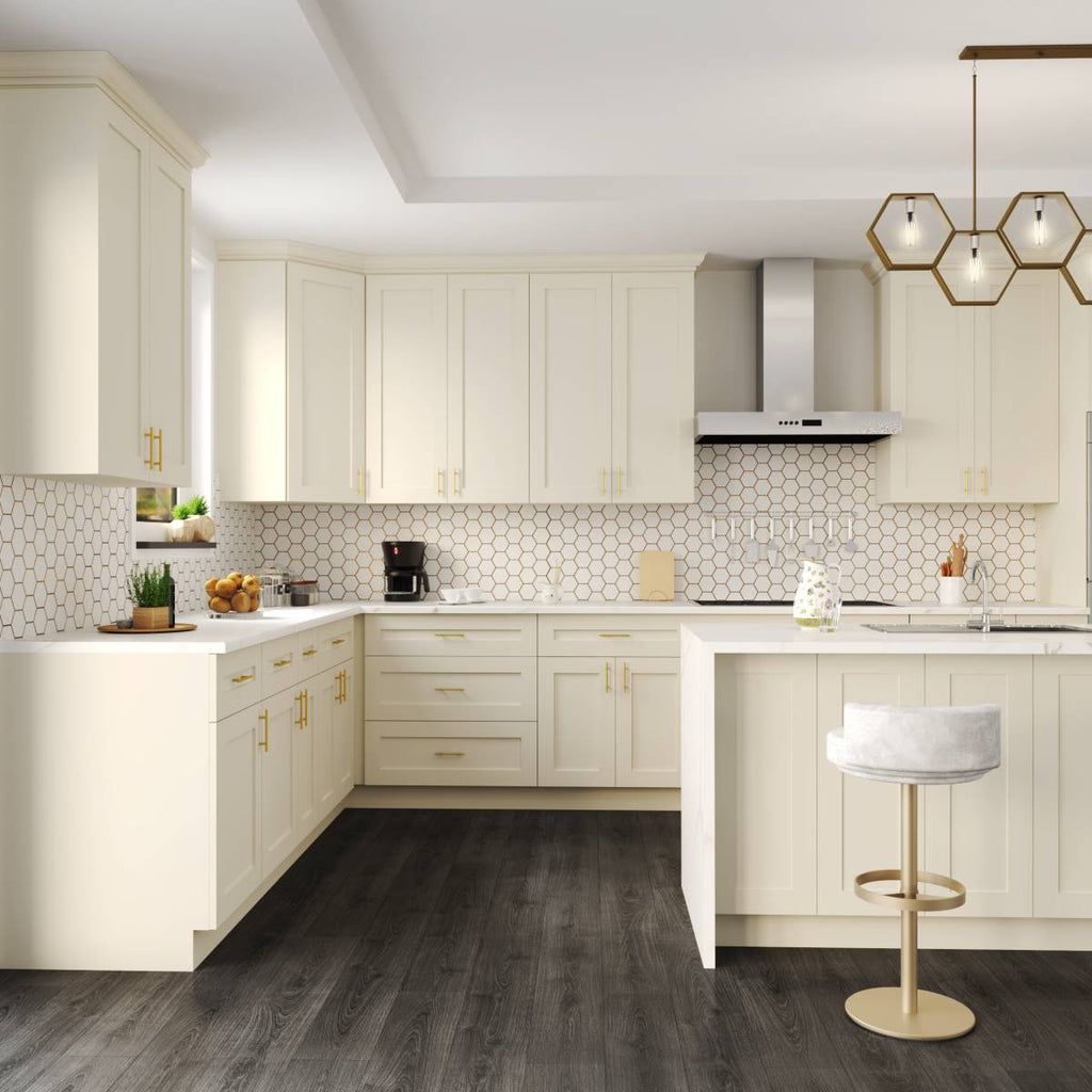 Frameless Ivory White Dishwasher Panel