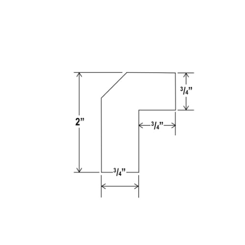 Treasure Chest Shaker Angle Light Rail Moulding