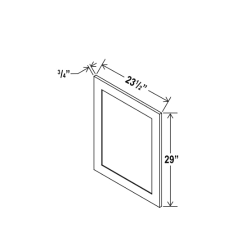 Navy Blue Shaker Decorative Door Panel