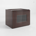 Shaker Espresso 12″ H Single Door Wall Cabinet with Glass Door