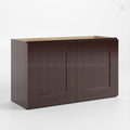 Shaker Espresso 12″ H Double Door Wall Cabinet