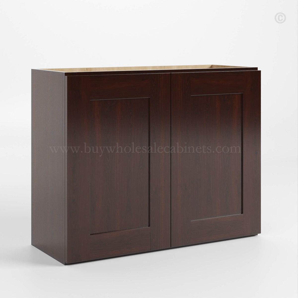 Shaker Espresso 24″ H Double Door Wall Cabinet