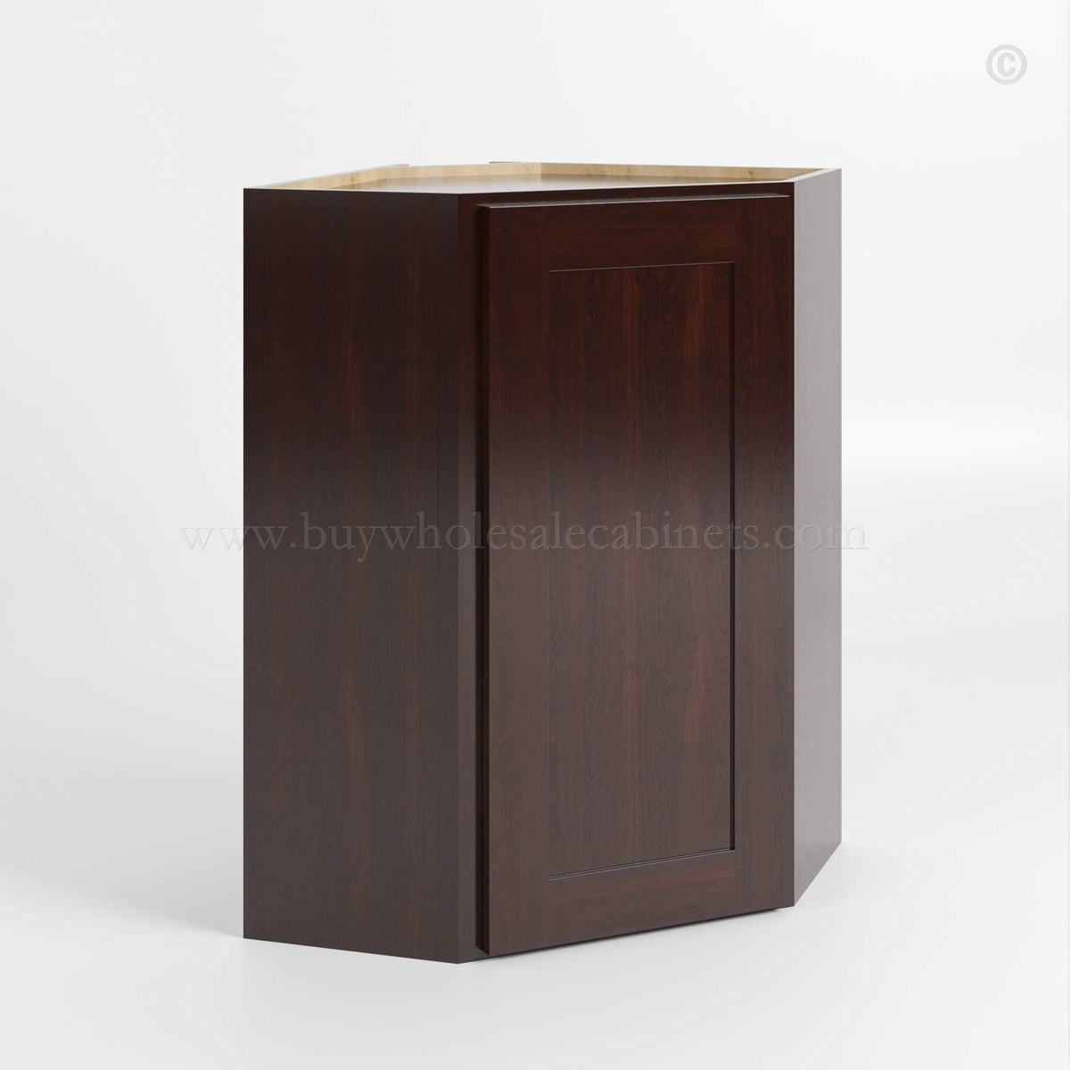 Shaker Espresso 24″ Diagonal Corner Wall Cabinet