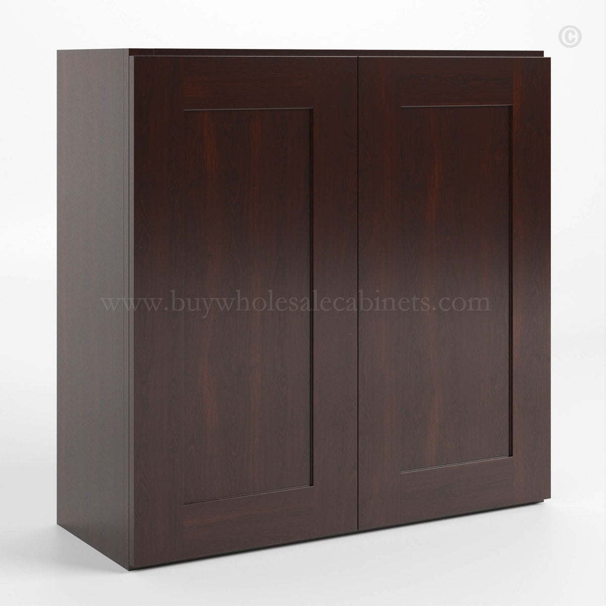 Shaker Espresso 30″ H Double Door Wall Cabinet