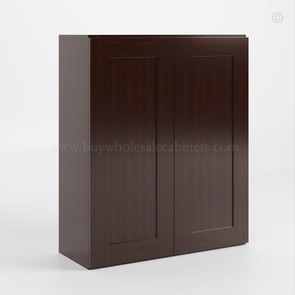 Shaker Espresso 36″ H Double Door Wall Cabinet
